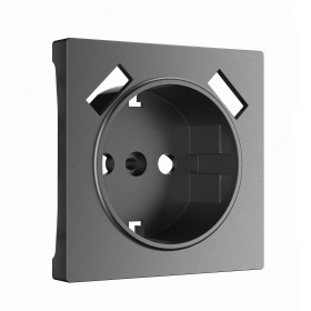 Накладка для розетки USB  (графит матовый) W1179564