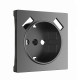 Накладка для розетки USB  (графит матовый) W1179564