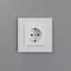 Розетка с подсветкой W (белый матовый) W1171461