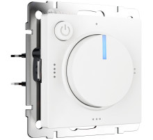 Терморегулятор электромеханический для теплого пола (белый матовый) W1151161