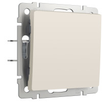 Перекрестный выключатель одноклавишный (айвори матовый) W1113062