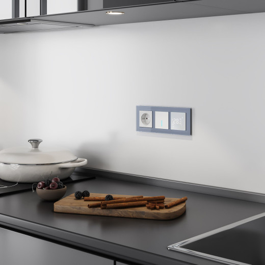 Умный сенсорный терморегулятор для теплого пола белый W1151201