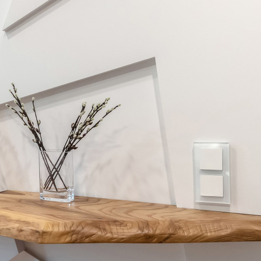 Перекрестный выключатель одноклавишный (белый) W1113001