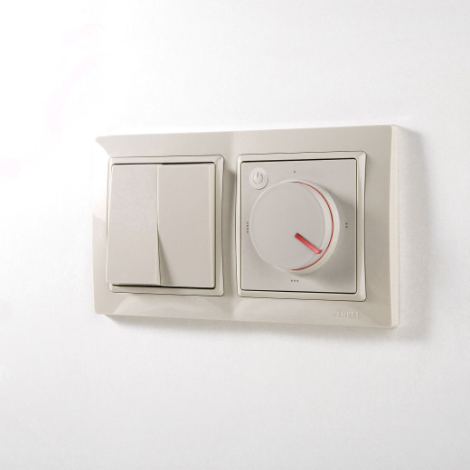 Терморегулятор электромеханический для теплого пола (слоновая кость) W1151103