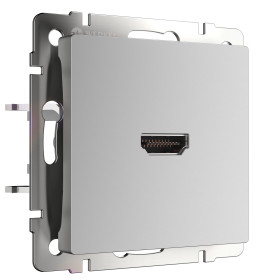 Розетка HDMI серебряный WL06-60-11