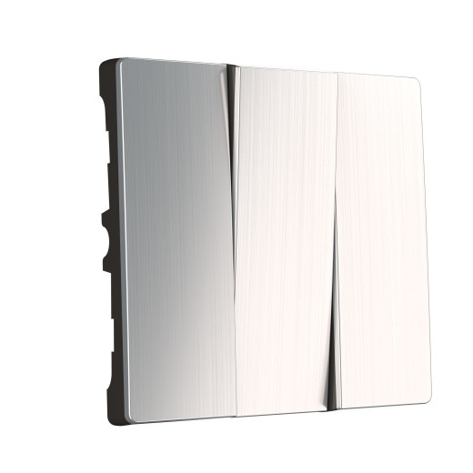 Набор клавиш для выключателя трехклавишного(глянцевый никель) W1139002