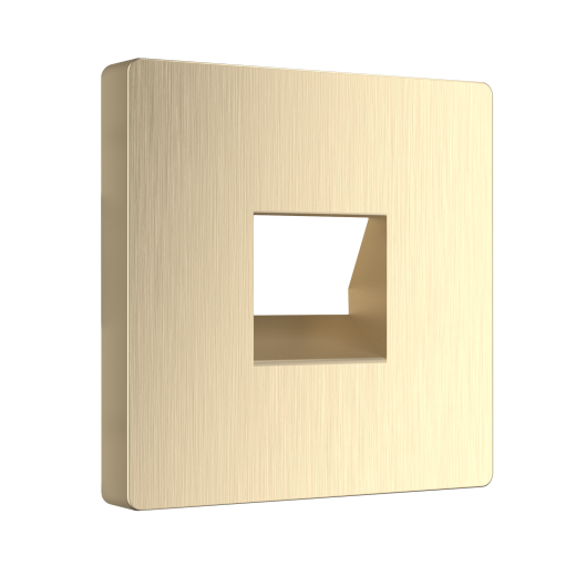 Накладка для телефонной розетки RJ11 (шампань рифленый) W1192010