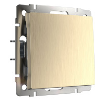 Выключатель одноклавишный (шампань рифленый) W1110010