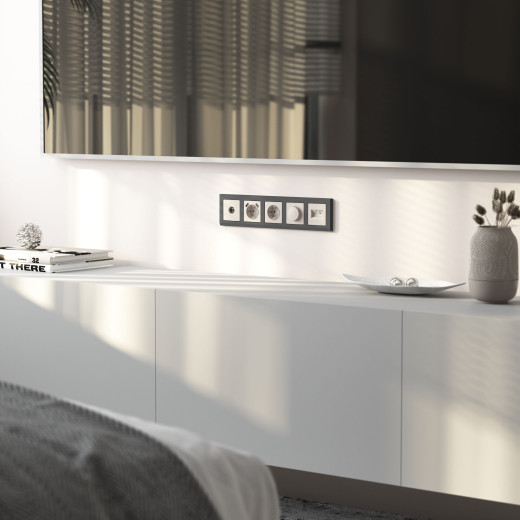 ТВ-розетка оконечная (перламутровый рифленый) W1183013