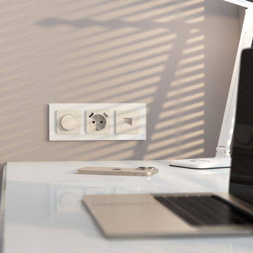 Розетка Ethernet RJ-45 (перламутровый рифленый) W1181013