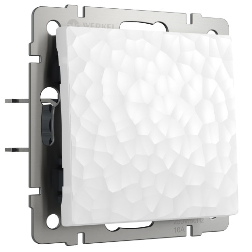 Выключатель одноклавишный (Hammer белый) W1210001