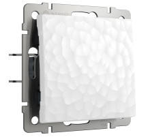 Выключатель одноклавишный проходной (Hammer белый) W1212001