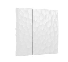 Набор клавиш для выключателя трехклавишного (Hammer белый) W1239001