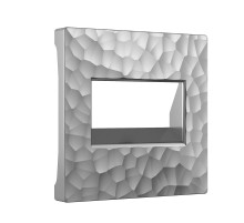 Накладка для двойной розетки Еthernet RJ-45 (Hammaer серебряный) W1291106