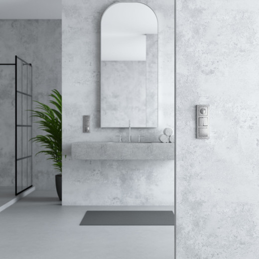 Выключатель одноклавишный проходной (Hammaer серебряный) W1212006