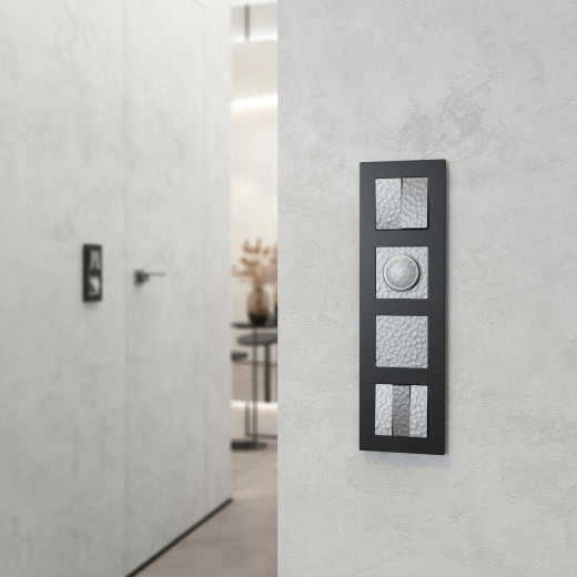 Набор клавиш для выключателя трехклавишного (Hammaer серебряный) W1239006