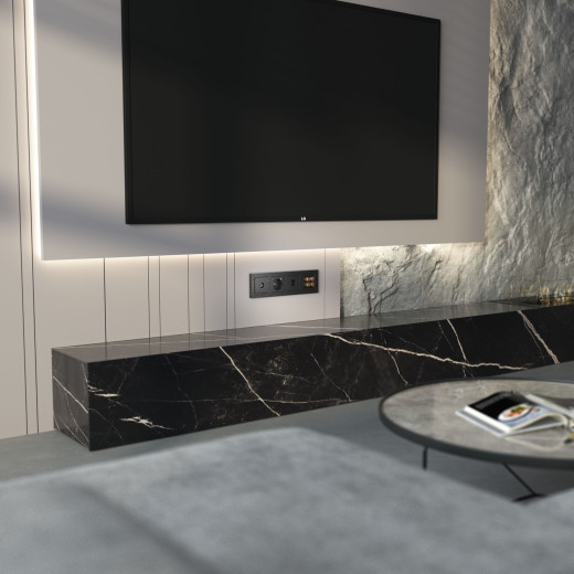 Акустическая розетка (Hammar черный) W1285008