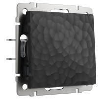 Выключатель одноклавишный Hammer (Hammar черный) W1210008