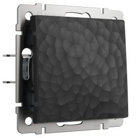 Выключатель одноклавишный Hammer (Hammar черный) W1210008