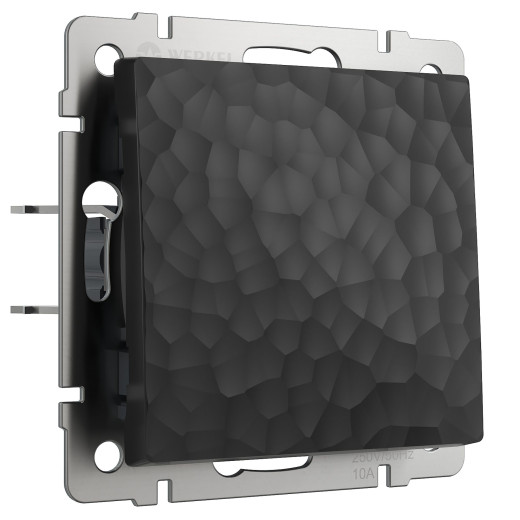 Выключатель одноклавишный Hammer (Hammar черный) W1210008