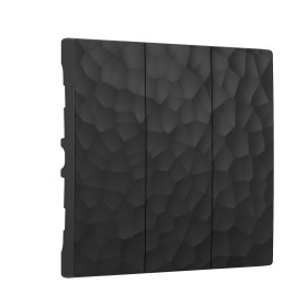 Набор клавиш для выключателя трехклавишного (Hammar черный) W1239008