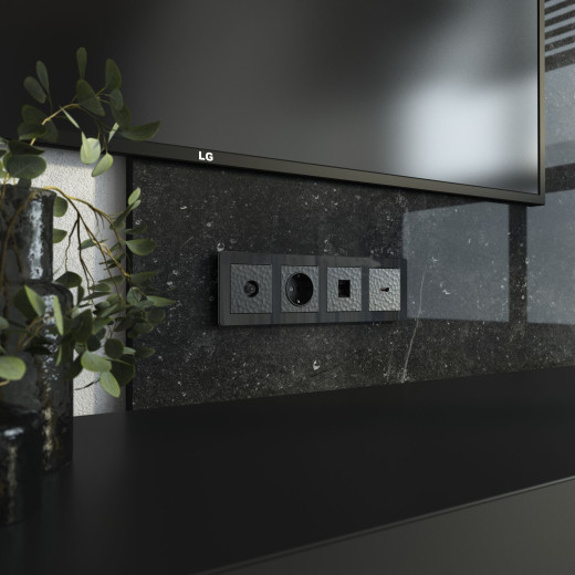 Накладка для RJ-11 (Hammar черный) W1292008