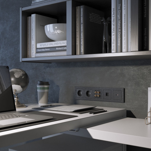 Накладка для RJ-11 (Hammar черный) W1292008