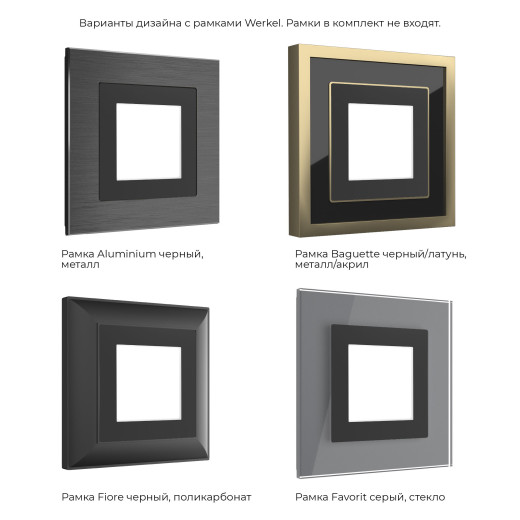 Встраиваемая LED подсветка (черный матовый) W1154308