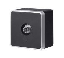 ТВ-розетка оконечная Gallant черный с серебром W5083034 W5083034