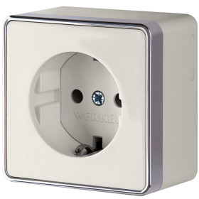 Розетка с заземлением Gallant слоновая кость W5071003