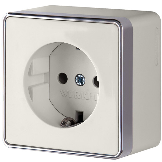 Розетка с заземлением Gallant слоновая кость W5071003