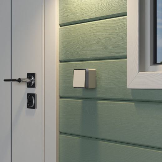 Выключатель одноклавишный влагозащищенный Gallant слоновая кость W5010203