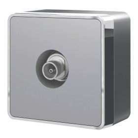 ТВ-розетка оконечная Gallant серебряный W5083006