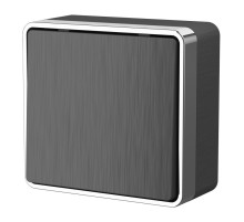 Выключатель одноклавишный Gallant графит рифленый W5010004