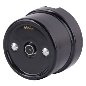 ТВ розетка  черный Ретро W5683008