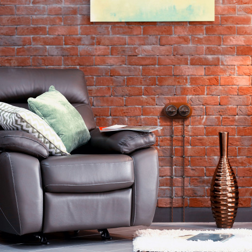 Выключатель на 4 положения двухклавишный коричневый ретро W5620014