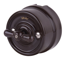 Выключатель на 4 положения двухклавишный коричневый ретро W5620014