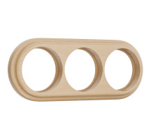 Рамка на 3 поста светлый бук W0035224