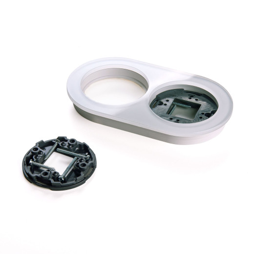 Рамка из стекла на 2 поста белый W0025101