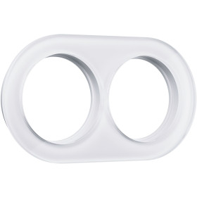 Рамка из стекла на 2 поста белый W0025101