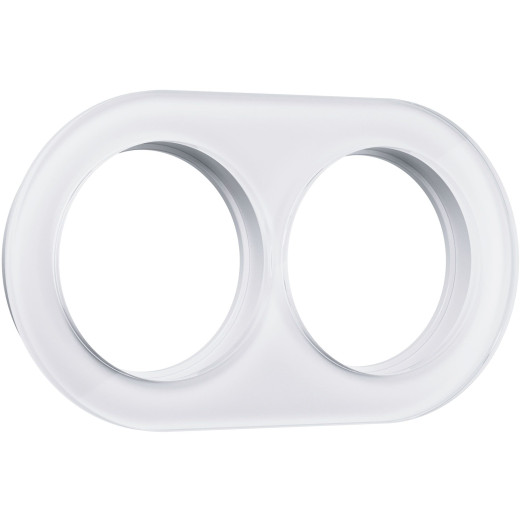 Рамка из стекла на 2 поста белый W0025101