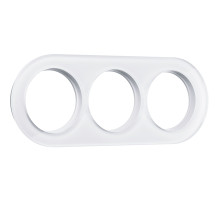 Рамка из стекла на 3 поста белый W0035101