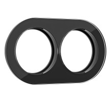 Рамка из стекла на 2 поста черный W0025108