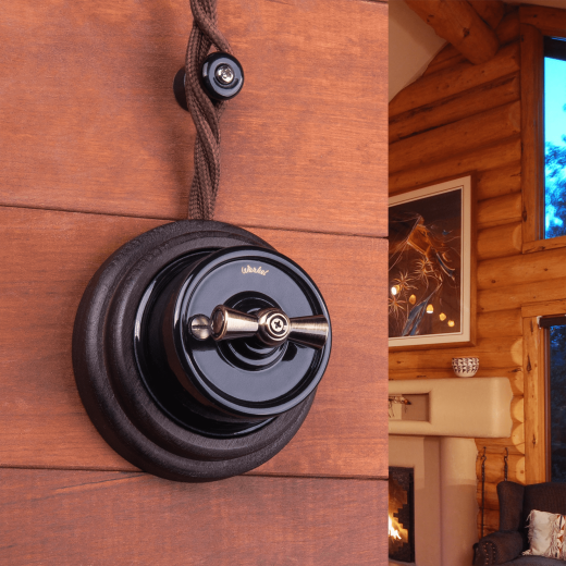 Комплект изоляторов без винта 100 шт. черный ретро W6431408