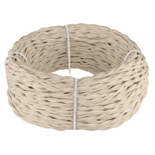 Ретро кабель витой  2х2,5 песочный 50 м W6452646