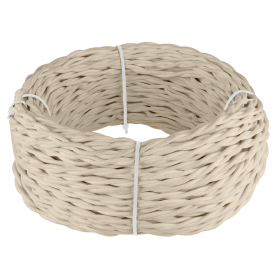 Ретро кабель витой 3х2,5 песочный 20 м (под заказ) W6453346