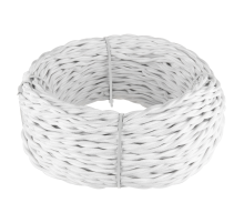 Ретро кабель витой  3х2,5 белый 50 м W6453601