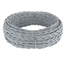 W6452315/ Ретро кабель витой 2х2,5 (серый) под заказ 20 м W6452315