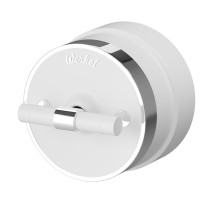 Переключатель/выключатель одноклавишный Vintage белый матовый/хром W5812050