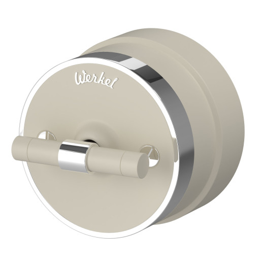 Переключатель/выключатель одноклавишный Vintage слоновая кость матовый/хром W5812055